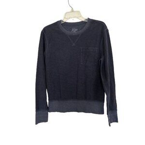 J.Crew Knit Goods Sweatshirt Blue Crewneck Sweater Size Small